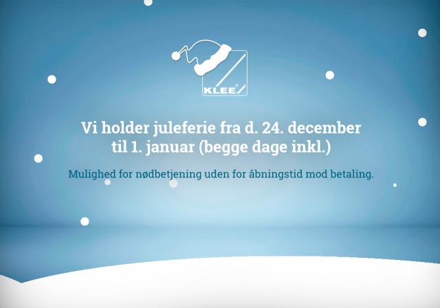 Glædelig jul fra Brd. Klee