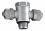 Push-on fitting 14.205-5, metal Ø5/3-M5-Ø5/3