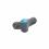 E+G Wing nut, light blue cover cap