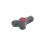 E+G Wing nut, red cover cap
